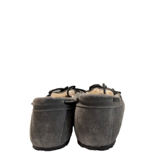 Sperry Top Sider Cushion Gray Suede Leather Moccasin Flat Slipper Size 6 NWOB - Picture 3 of 9